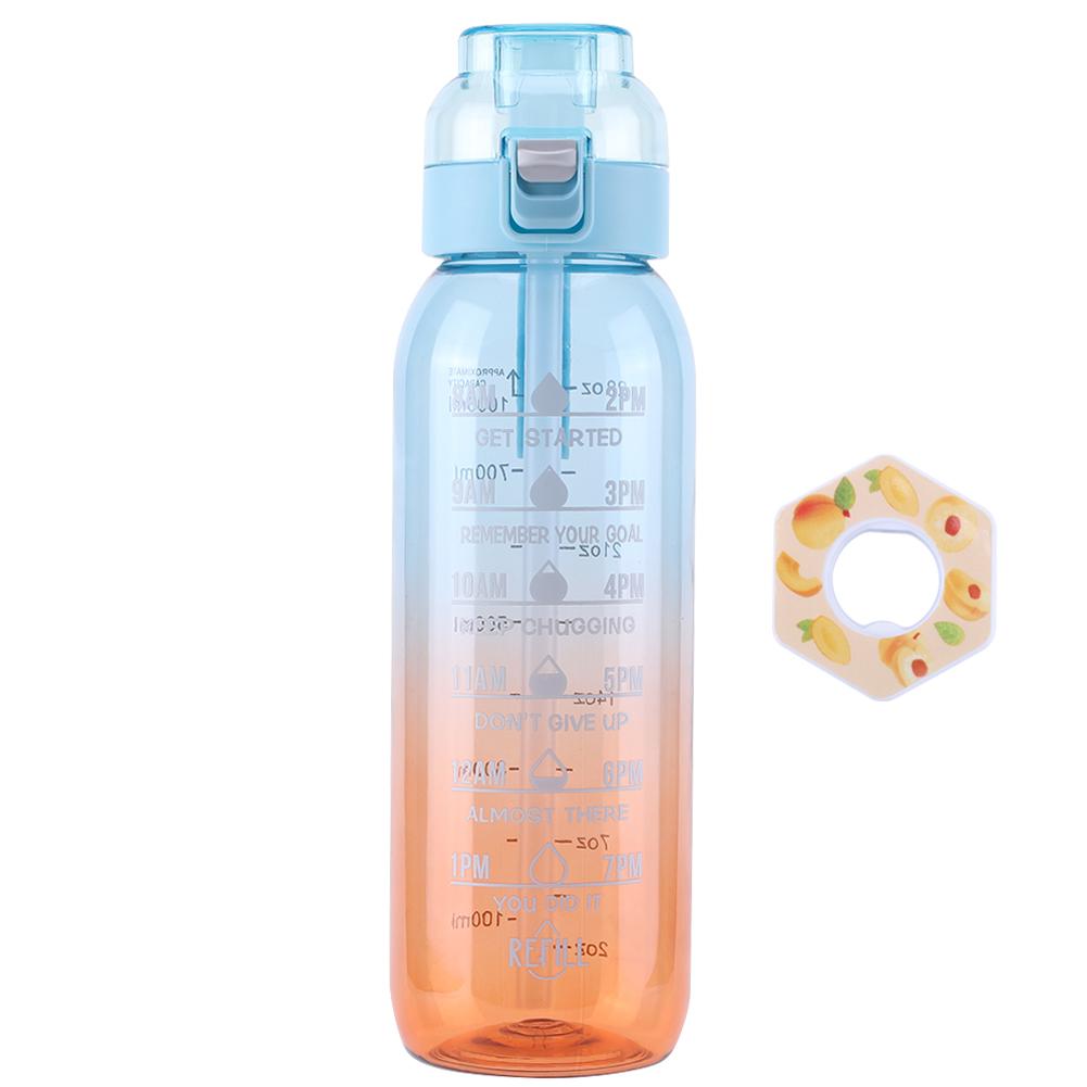 Sticlă de apă cu aromă de aer de 1000 ml, ceașcă de apă Scent Up, sticlă de apă sport pentru fitness în aer liber, ceașcă de apă la modă cu capsule de aromă