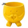 Unique Plant Holder for Desk 3D Printed Cute Smile Pots, Succulent Planters Indoor Plants, Decorative Pot Funny Small Flowerpot, Planter Home