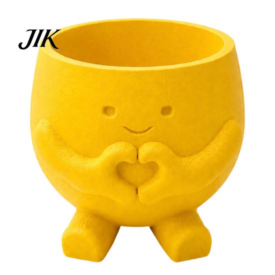 Unique Plant Holder for Desk 3D Printed Cute Smile Pots, Succulent Planters Indoor Plants, Decorative Pot Funny Small Flowerpot, Planter Home