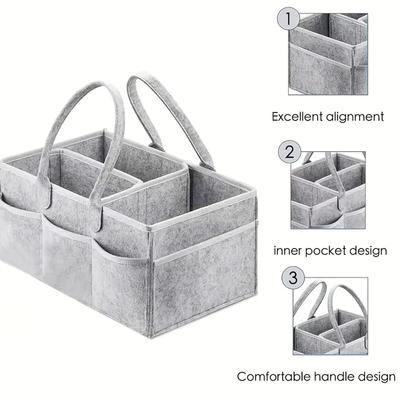 Organisateur de sac à langer, support portable, table à langer de sac, et boîte de rangement pour fournitures de voiture, sac à langer
