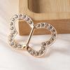 1 Pair Alloy T-shirt Clips Clothes Buckles Top Rings Flower Butterfly Shape Anti-slip Anti-rust Faux Pearl Rhinestone Decor T-shirt Knot Fasteners