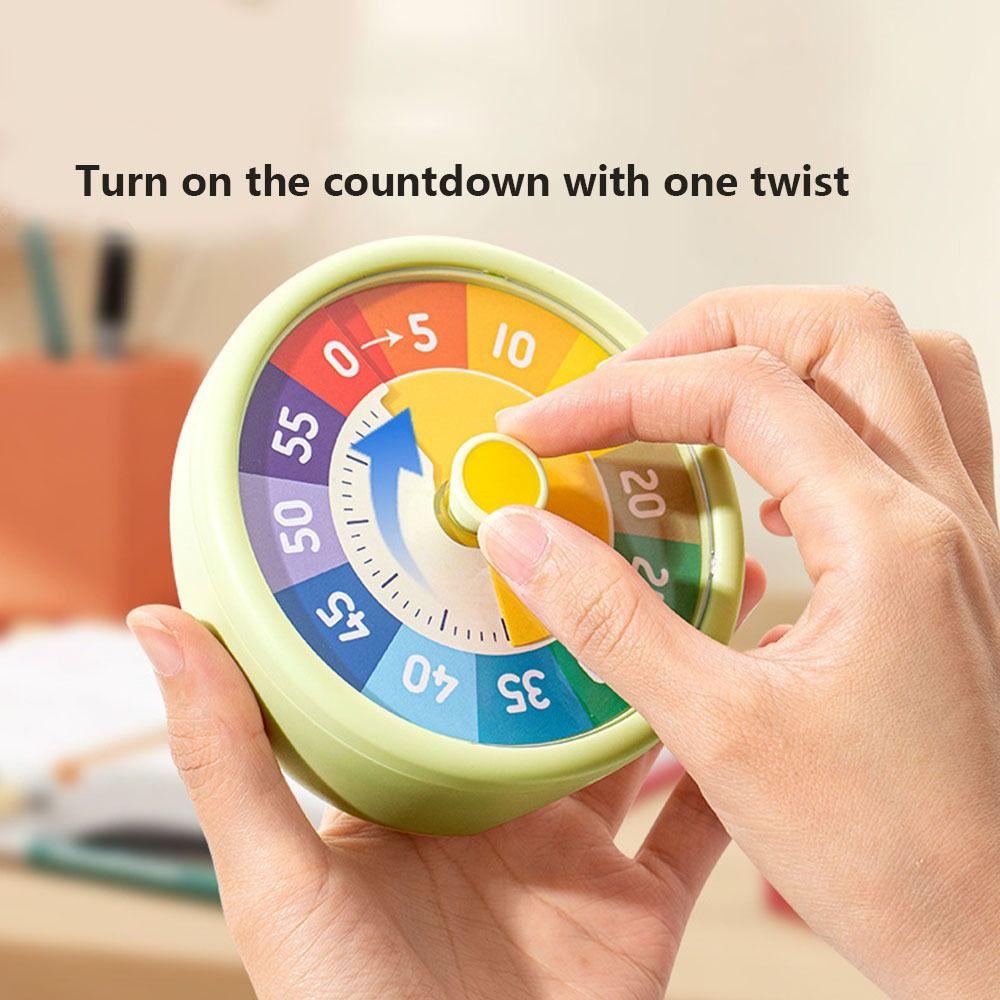 60 Minutes Countdown Timer Time Management Kitchen Timer Cartoon Visual Timer Students Learning