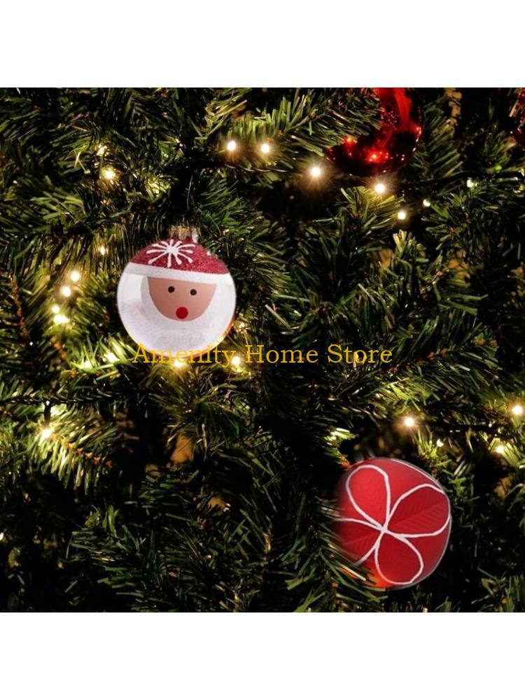 

F26C 9pcs 6cm Plastic Ball Christmas Ornament Xmas Tree Hanging Pendant Desktop Decoration Home Wall Door Party Decor China Mainland
