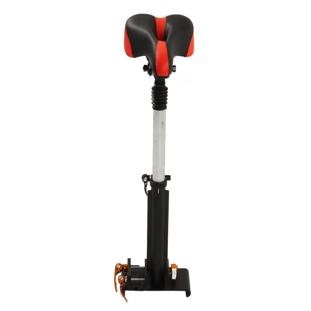 Electric Scooter Seat Punch  Electric Scooter Seat Saddle Aluminum Alloy Foldable Shock Absorbing Widened for Riding