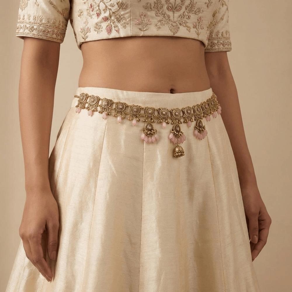 Beads Ethnic Style Belt Bell Pendant Body Chain Versatile Tassel Belly Chain  Dress Ornament