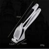Zinc Alloy Creative Manual Garlic Press - Ergonomic Handle Garlic Mincer Peeler Non-Slip Easy Clean Home Kitchen Tool