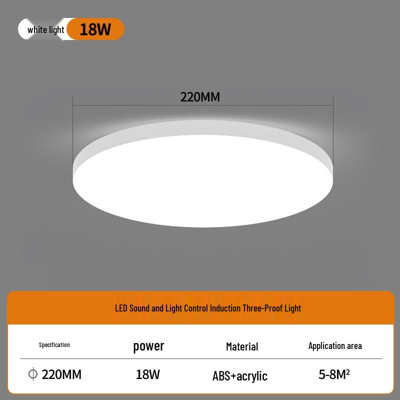 

Smart Infrared Sensor Ceiling Light for Stairs, Hallways, and Corridors with Voice Activation
