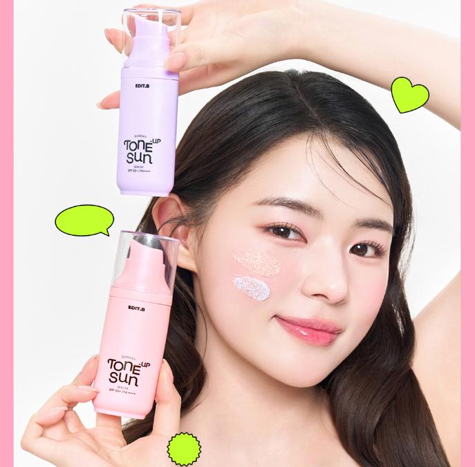 Tone-Up Sun Serum SPF50+ PA++++ for Bright and Radiant Skin