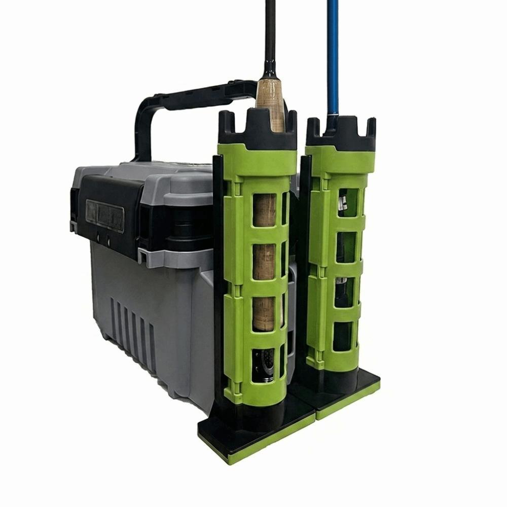 Adjustable Height Fishing Rod Holder Plastic Fishing Pole Storage Stand Fishing Pole Storage зелёный