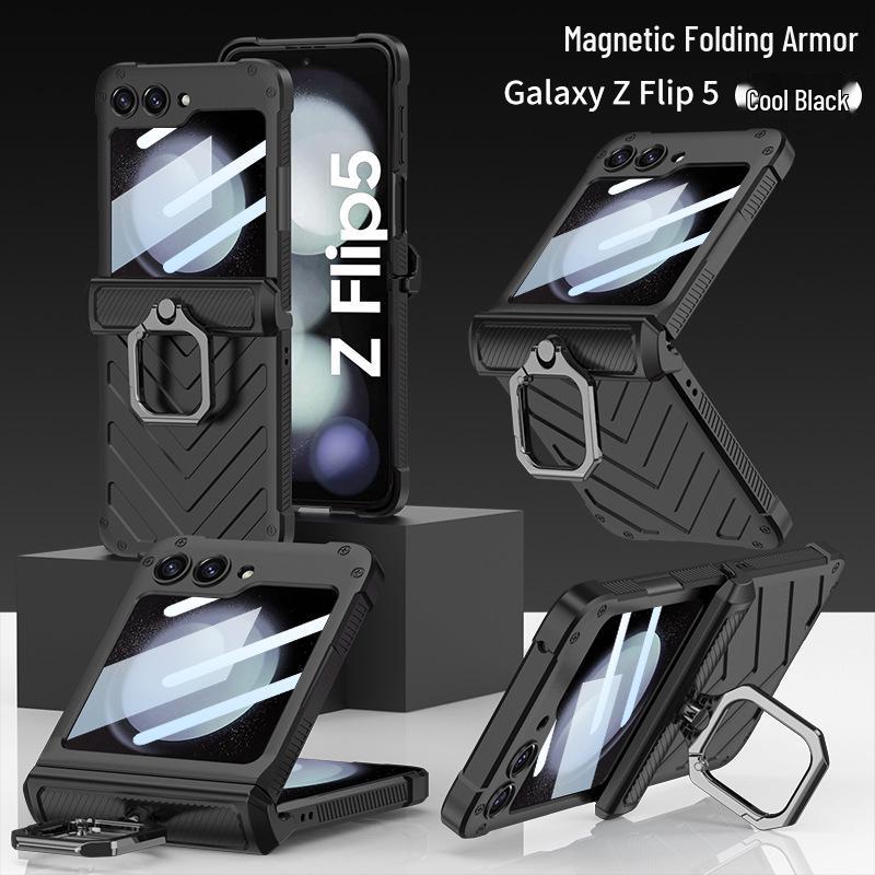 

Чехол Full Armor с защитой шарнира и держателем-кольцом для Samsung Flip5 SM-Flip5