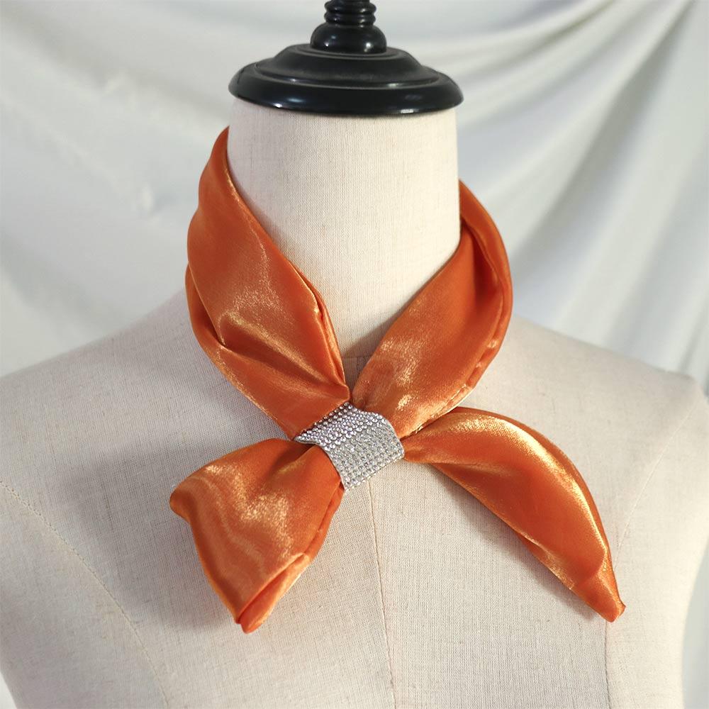 Shawl For Girl For Women Neck Guard Cross Scarves Silk Scarf Cross Neckerchief Satin False Collar