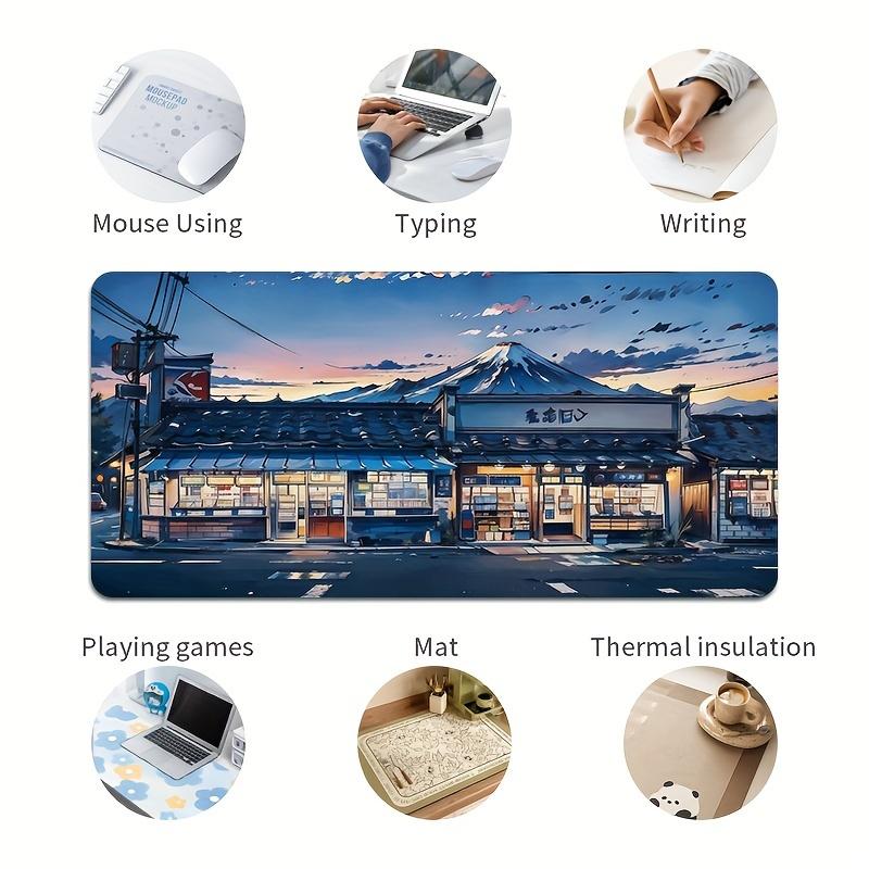 Large Sunset Street Gaming Mouse Pads Non-Slip Washable Rubber Desk Mat Office Large Desktop Mouse Pad 900x400 Gamer Decoration