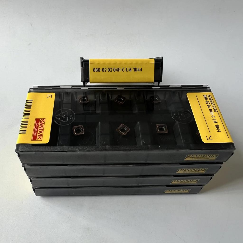 Original Sandvik / 880-020204H-C-LM 1044 /CNC Lathe Carbide Blade Tool 10 Pcs