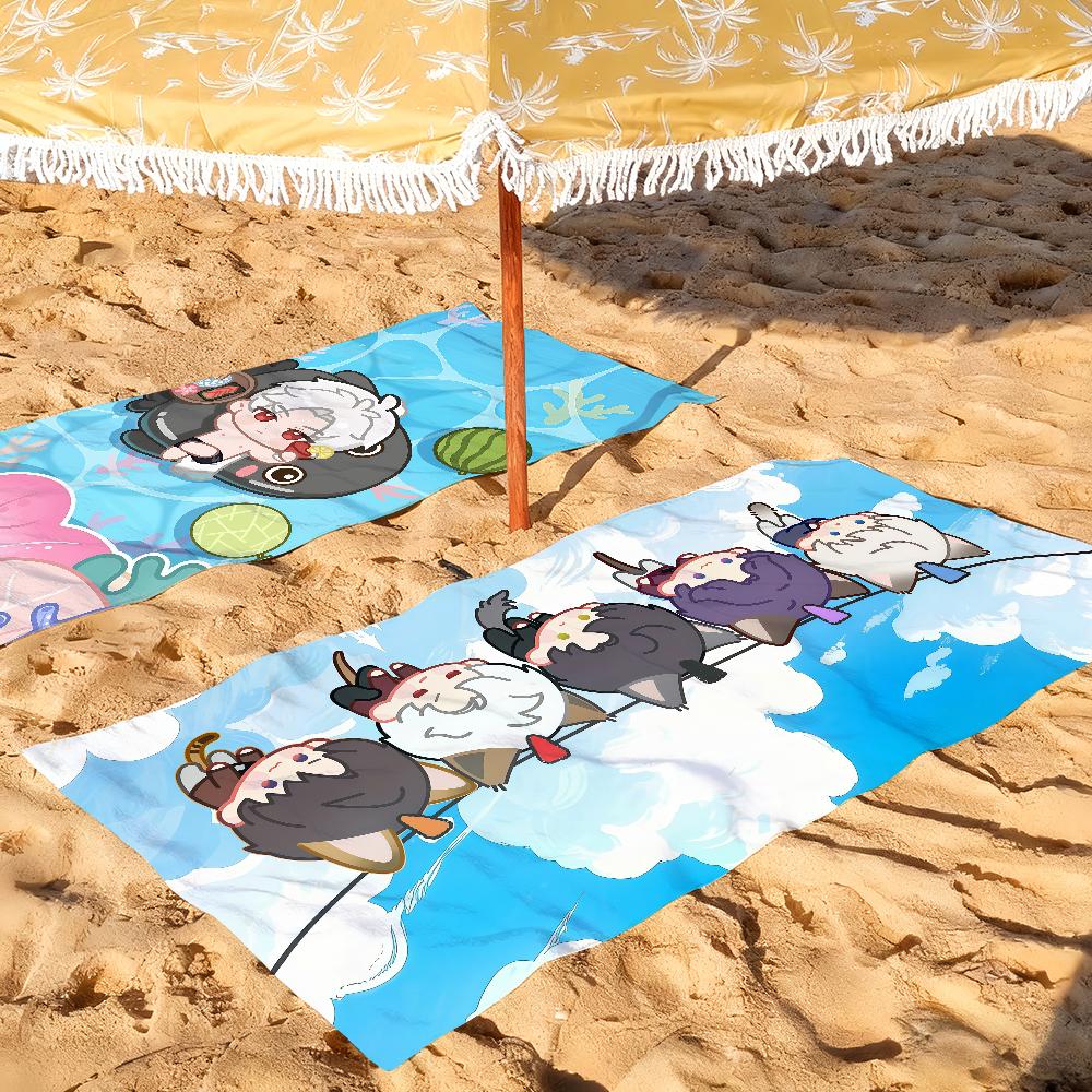 Game Love and Deepspace Caleb Towel Quick Drying Beach Towels Are Suitable For Swimming Pools Camping Yoga And The Gym
