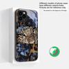 Flower Leopard Shadow Suitable For iPhone 16E 17 Pro Max 15 Pro 14 13 Plus 12 Mini 11 16 Air 17Pro Magnetism Glass Phone Case