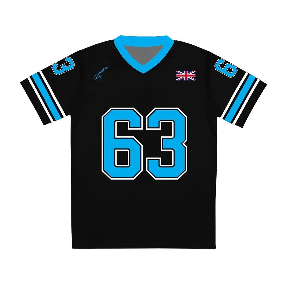 Maglietta Numero 63 GEORGE No.63 RUSSELL Design Grafico T-shirt Unisex Streetwear Estate Scollo a V Stampa 3D Magliette T-shirt Anime Top Estivi
