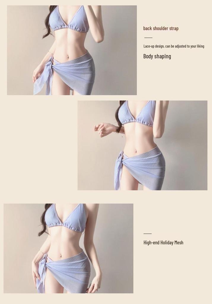 Women's Sexy Two-Piece Bikini Set - European and American Style Hot Spring Swimwear