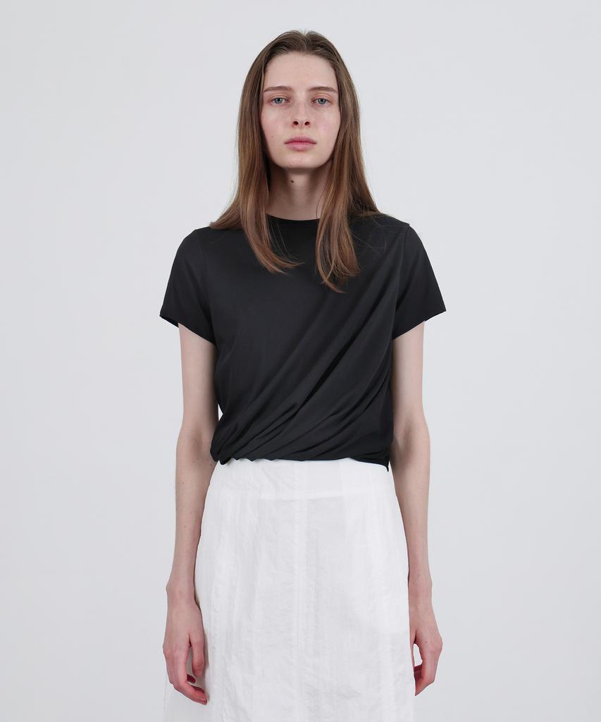 Leuba Balloon Cropped T-Shirt - Black
