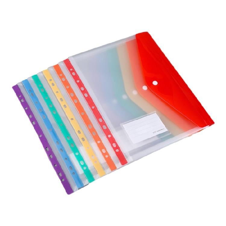 Pack of 6 Expandable Punched Pockets Clear Plastic Document Envelope File Wallets with 11 Holes Letter Size Folder Bag 1 3060₽