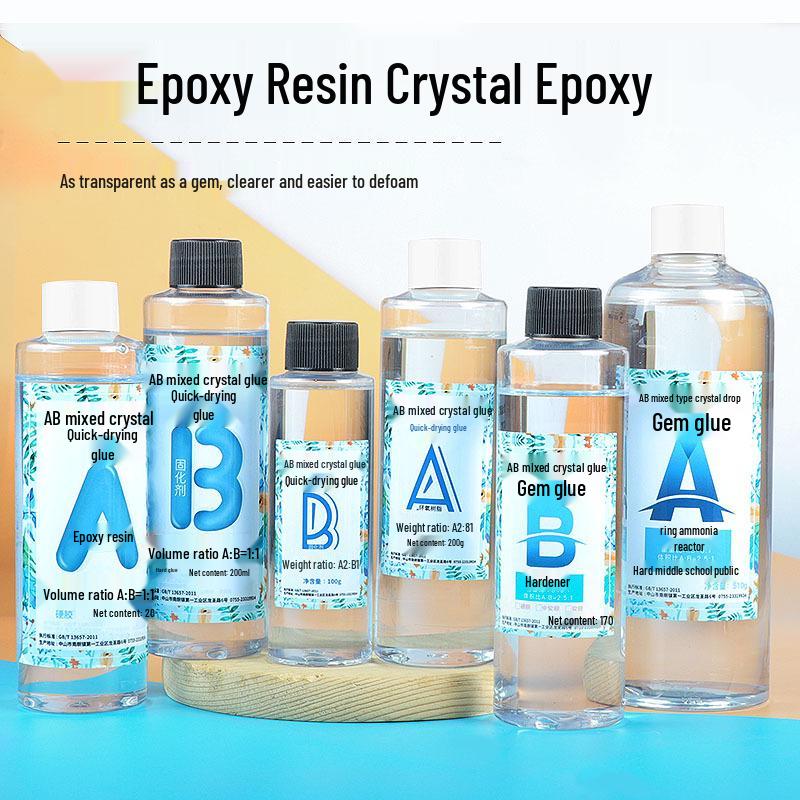 High-Transparency Quicksand Oil DIY Jewelry Epoxy Resin - Quick-Drying AB Glue