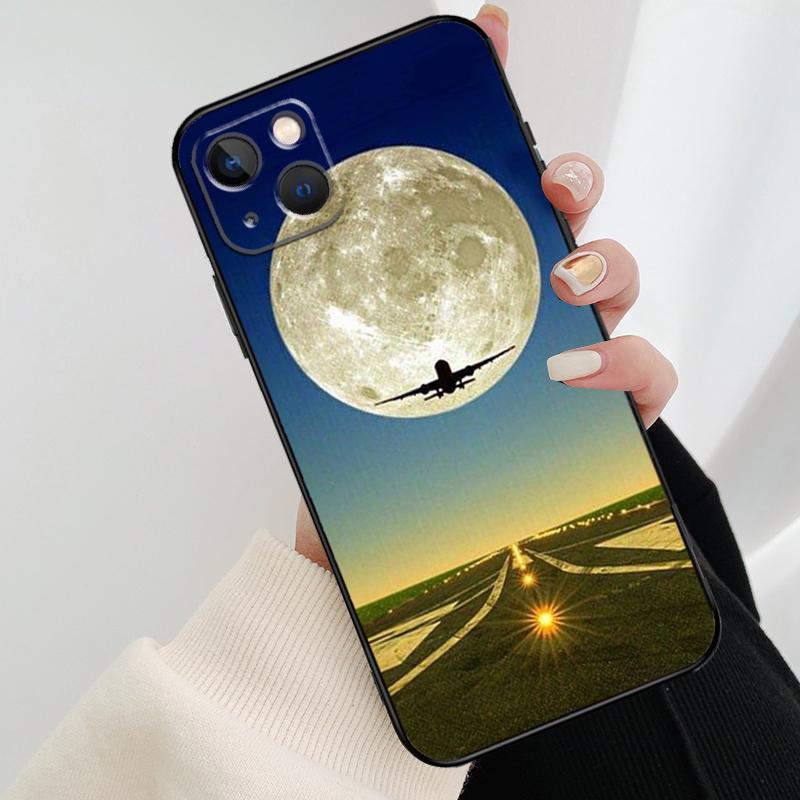 Airplane Flying Into The Sunset Phone Case For iPhone 17 Pro Max 15 14 13 11 12 16 Pro Max mini 15 16 Plus 16e 17 Air Cover