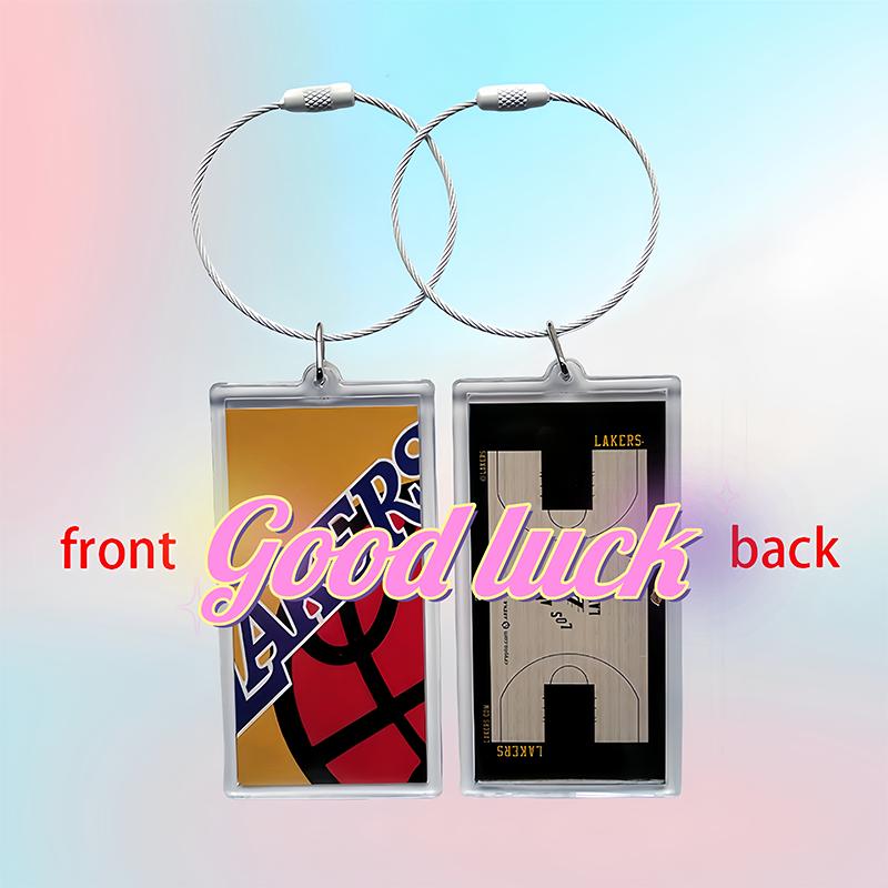 Sports Backpack Handbag Team Keychain Idol Star Basketball Court Keychain