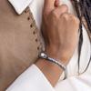 PIG & HEN (Women's) Easy Ed Bracelet - Arctic Blue X Silver