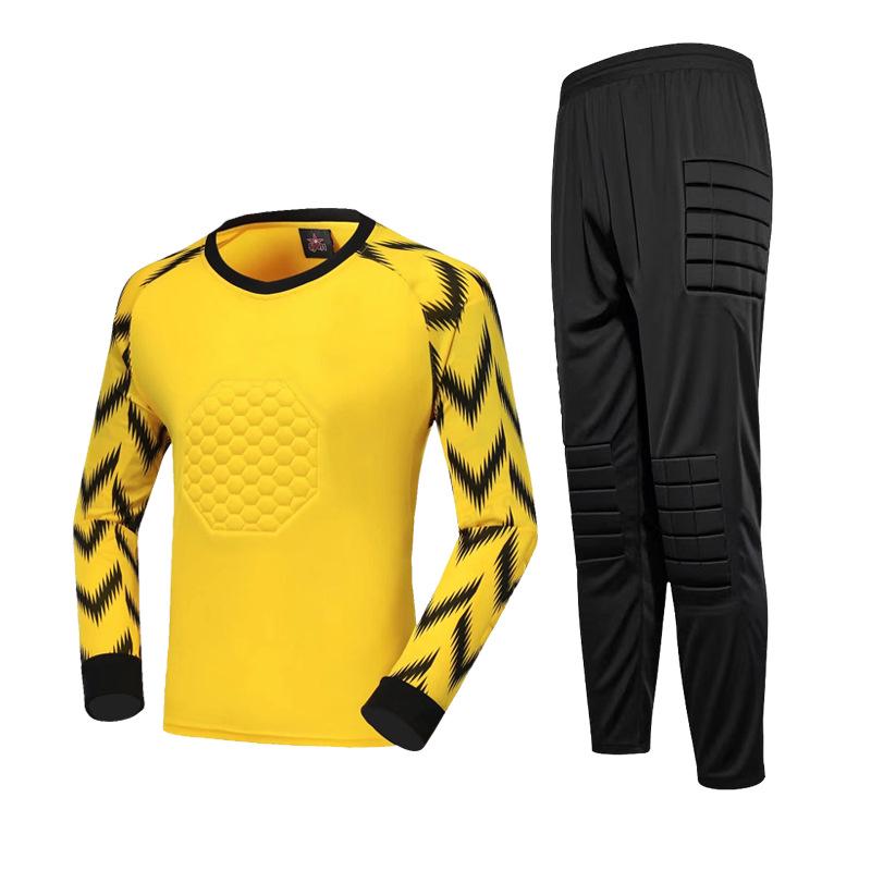 Goalkeeper Uniform with Anti-Fall and Anti-Collision Sponge Padding for Football Training