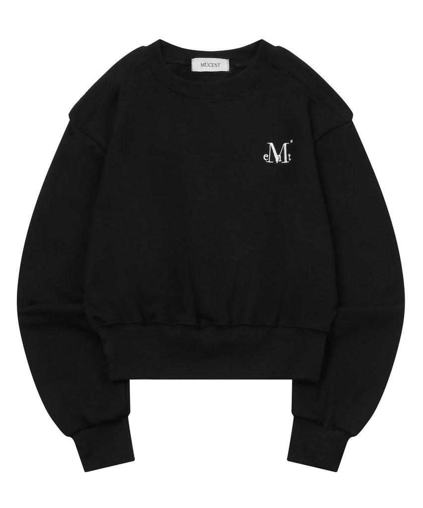 MUCENT Henning Off-Shoulder Crop Sweatshirt (2 Colors)