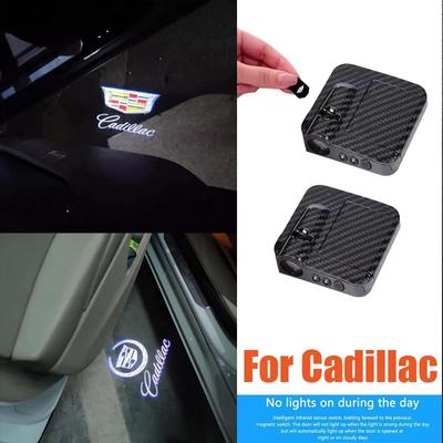 2Pcs Car Door Shadow Welcome Light for ATS CTS Deville XTS DTS Tiburon XT4 XLR XLR-V Seville SLS BLS SRX Escalade XT5