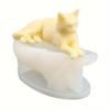 Creative Silicone Cat Mold, 1 Pc DIY Handmade Cat Figurine - Art Crafts & Sewing Supplies, Jewelry Casting Resin Molds
