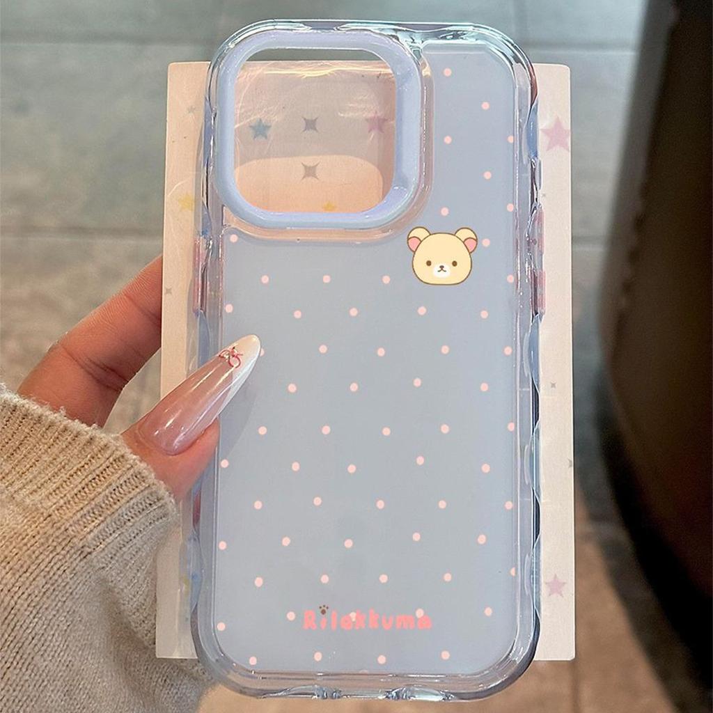 New Cartoon Diagonal Four-corner Lanyard Three-in-one Anti-fall Mobile Phone Case Wave Creative Mobile Phone Accessory Case
