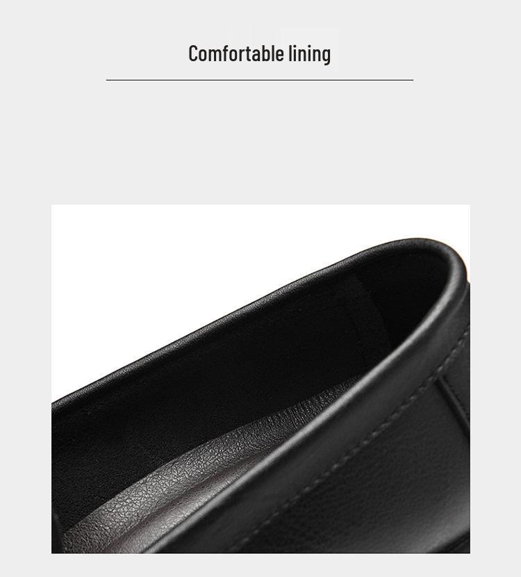 Men's Large Size Leather Slip-On Driving Shoes, Soft Sole, Sizes 45-46.
