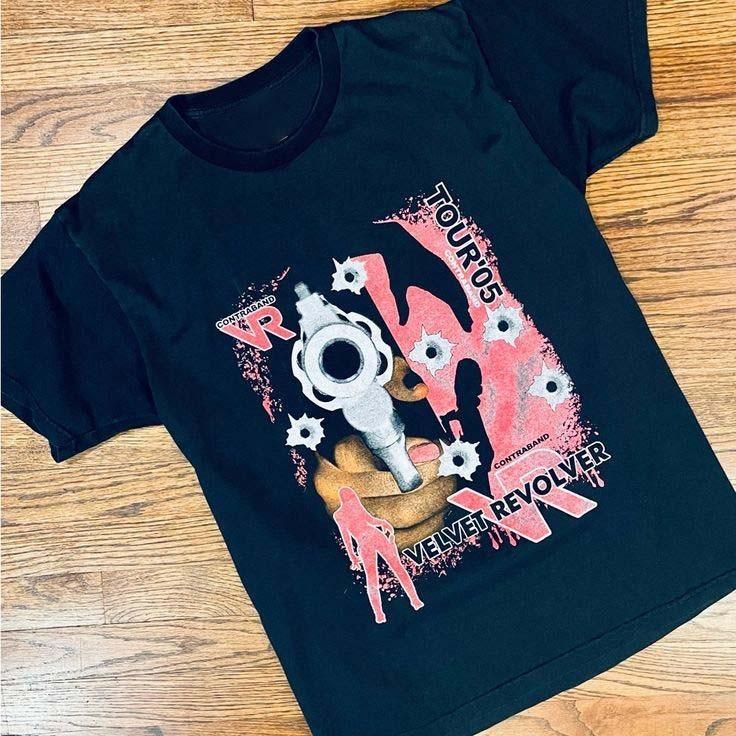 VTG Velvet Revolver Contraband Tour - 2005 Shirt FL1001 Unisex T-Shirt L