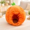 Soft Pumpkin Headpiece OneSize 3D Head Cover with Leaf Detail Headwear for Stage