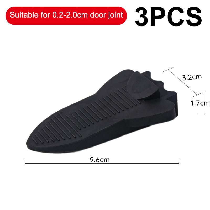 1/2/3Pcs TPR Rubber Wedge Door Guards Safety Protection Seams Anti Pinch Hand Door Guards Baby Safety Protectors Home Office