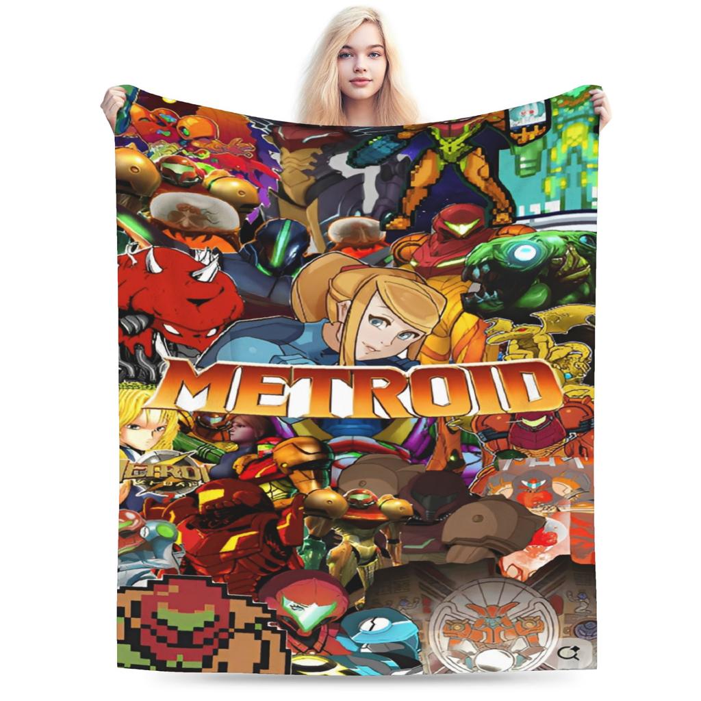 Metroids hero game Blanket Ultra-Soft Fleece Cozy Gifts  Throw Blankets Rug Piece
