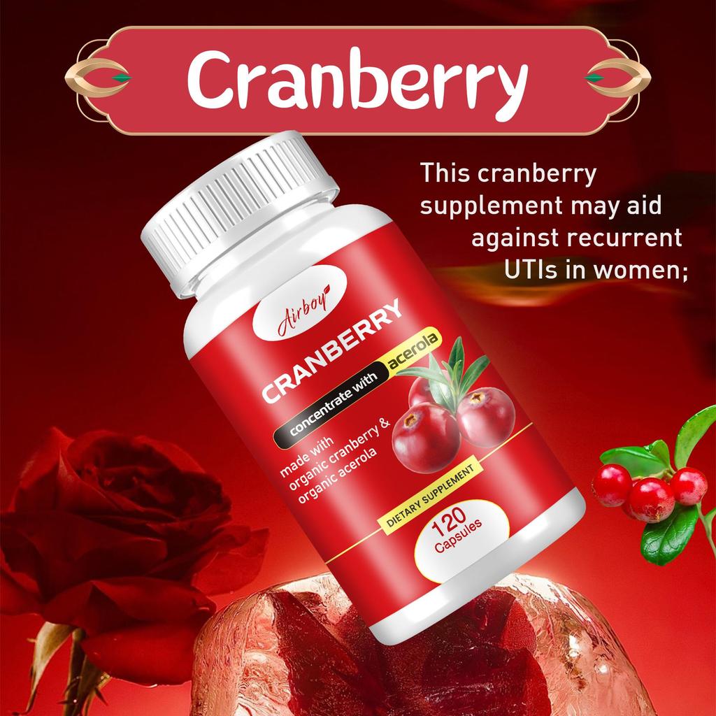 Airboy Cranberry & Acerola Cherry Capsules - Urinary Tract Health