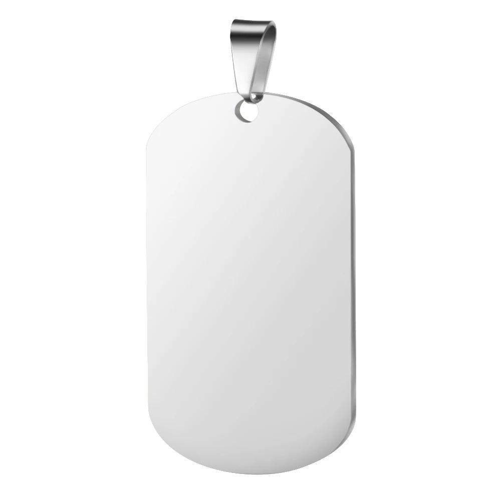 Custom Pictures Photo Necklace for Women Stainless Steel Engrave Family Plate Neck Pendant Dog ID Tag Gifts Punk Rock
