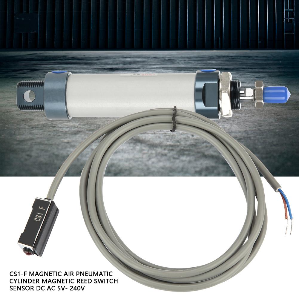 CS1 F Magnetic Air Pneumatic Cylinder Magnetic Reed Switch Sensor DC AC 5V  240V