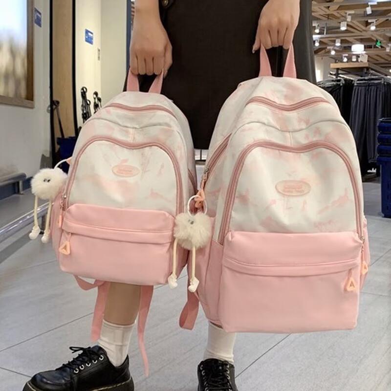 Li Shen New Chinese Style Color-Block Student Backpack