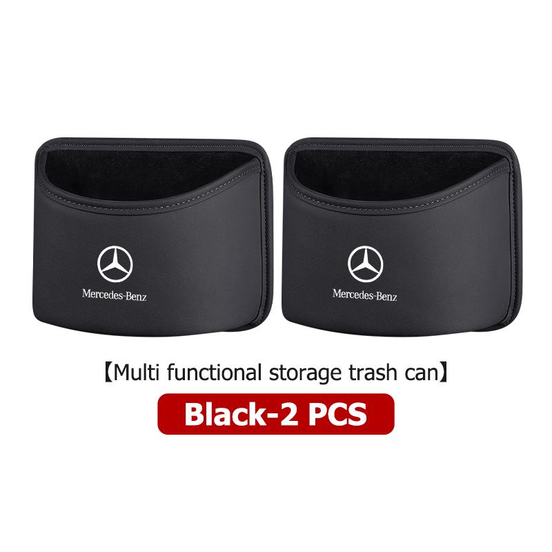 Car Side Door Trash Bin Hanging Garbage Dust Case Storage Box For Mercedes Benz CLK GLC W212 C200 C300 W203 W204 W205 W169 W176