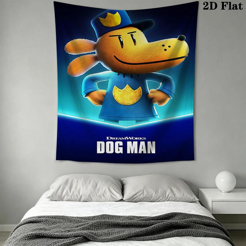 Dog Man Part Dog Part Man All Hero Tapestry Wallmounted Background Cloth Home Decor Soft Christmas Gift