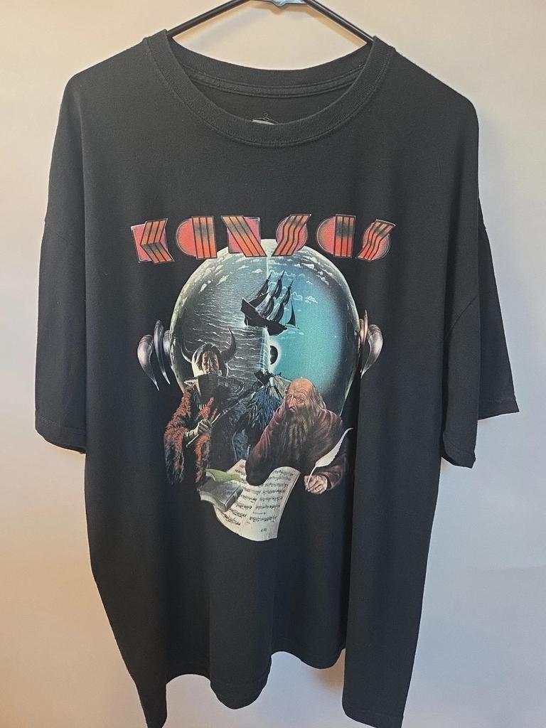 Band Tshirt Kansas Band Black Color reprint Gift Fan Shirt AN51830