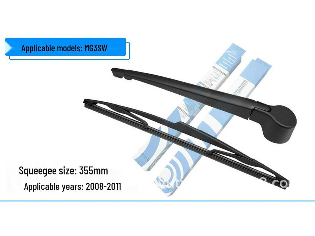 Rear Wiper Blade & Arm Assembly for MG3, MG5, Roewe GS, ZS, HS - Bone-less Rubber Strip
