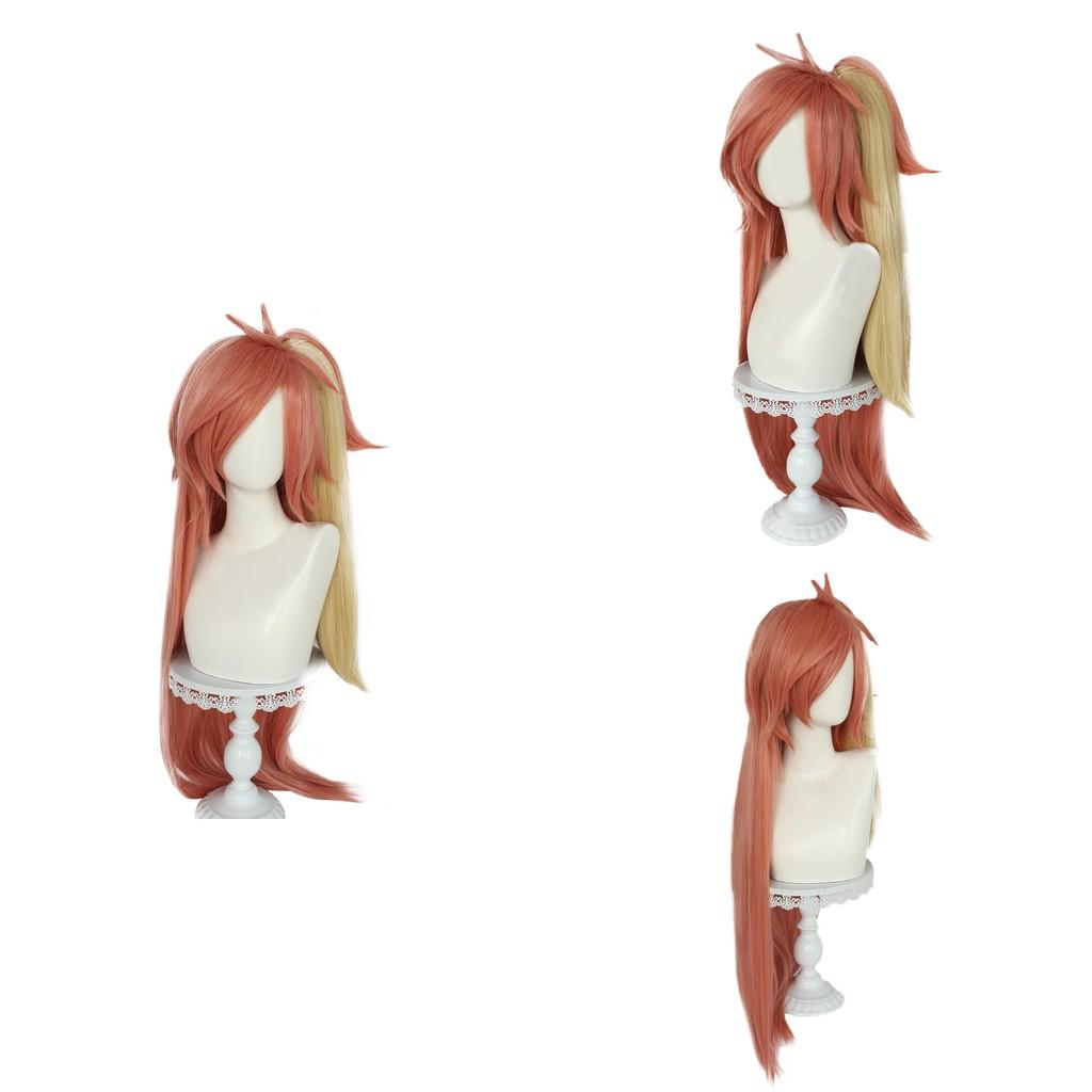 Hazbin Hotel Cherri Bomb Cosplay Fake Hair With Gradient Clip For Anime Costume