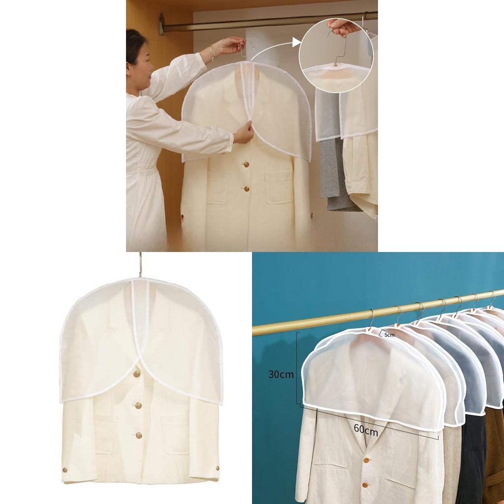 Peva Wardrobe Dust Cover For Clothes With Waterproof Protection For Home Storage