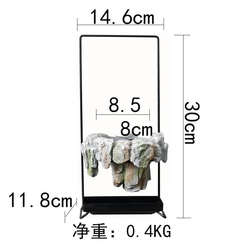 Pure Handmade Succulent Flower Pots, Rich Tree, Bonsai, Rice, Bamboo Indoor, Floating Island, Suspended Iron, Micro Landscape Ba