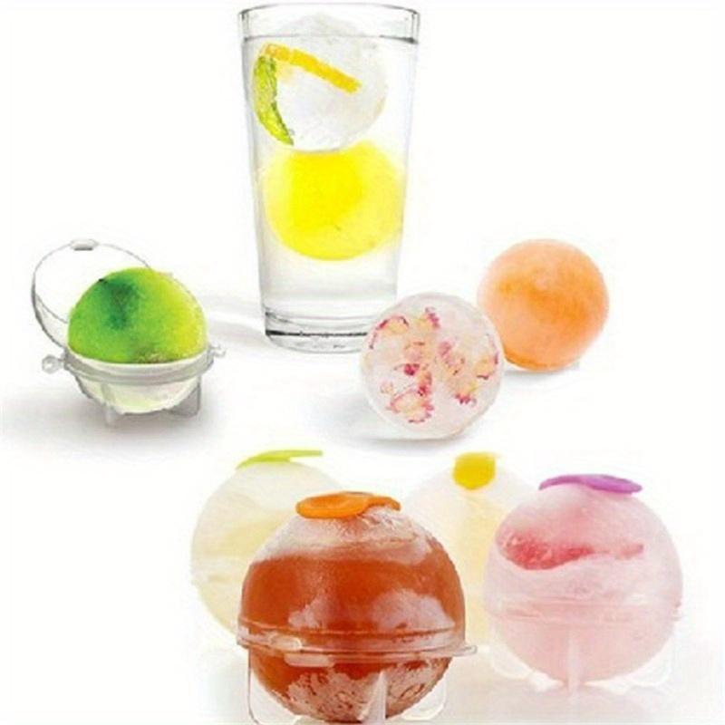 4pcs/set Ball Ice Molds Sphere Round Ball Ice Cube Molds Makers Home and Bar Party Kitchen DIY Ice Cream Moulds
