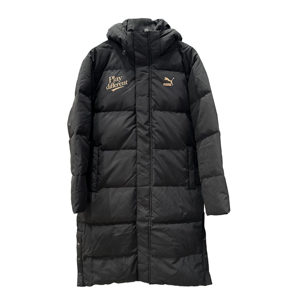 Puma Down Jacket Series Sports Casual Warm Mid-Length Down Jacket Unisex Jackets Black 625527-01